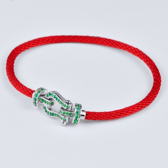 925 Silver Lab-Grown Emerald Bracelet(A73-BG201997R)