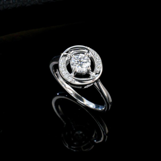 925 Silver Lab Grown Diamond Ring(ZHF-PYZ1212)