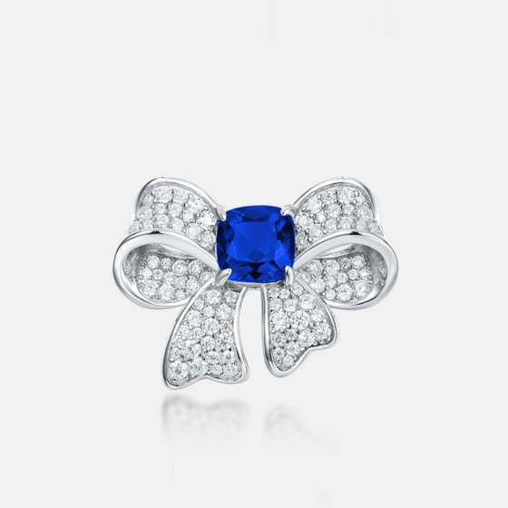 925 Silver Lab-Grown Sapphire Ring（ZHF-R2023B)12#13#14#15#