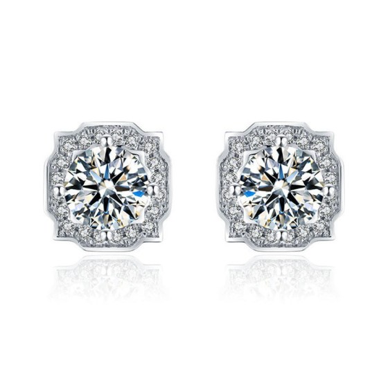 S925 Lab Diamond Earrings(PYZE1737)