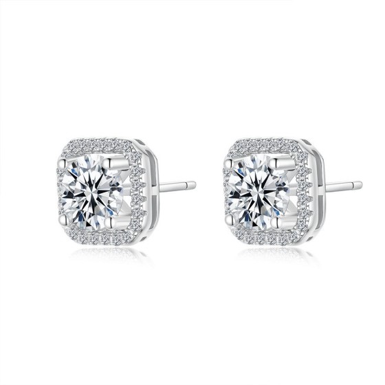 S925 Lab Diamond Earrings(PYZE1701)