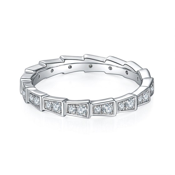 925 Ag Lab Diamond Ring(PYZR1739)