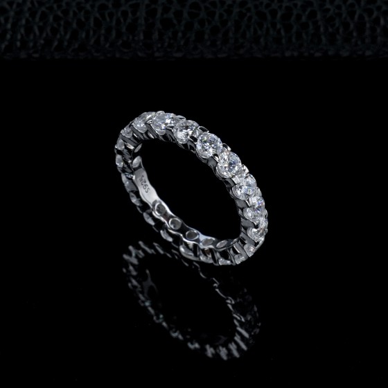 925 Sterling Silver Zircon Ring(R0885)