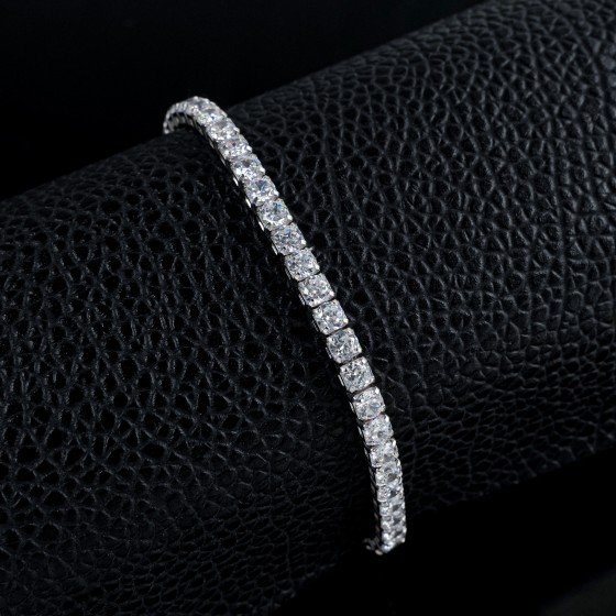 925 Silver Zircon Bracelet（L202604)