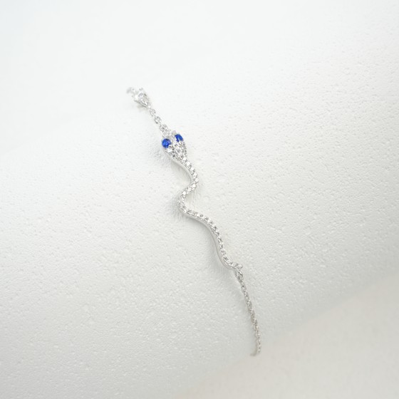 925 Silver Blue Nano Bracelet（L0705B)