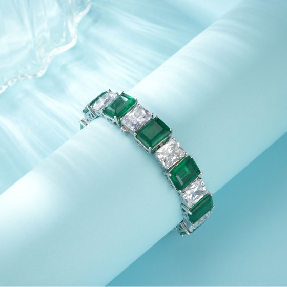 925 Silver Glass Bracelet(ZHF-L1285)