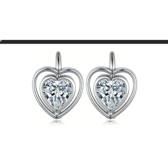 925 Silver Moissanite Earrings(ME0034)