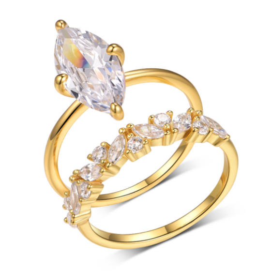 Sterling 925 Silver Moissanite Ring L-MR0190
