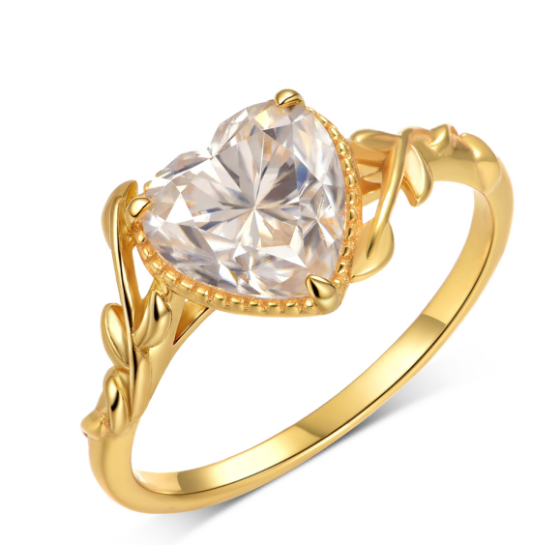 Sterling 925 Silver Moissanite Ring L-MR0192