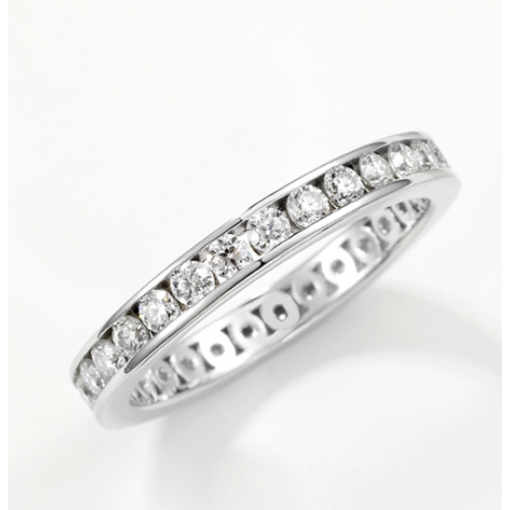 Sterling 925 Silver Moissanite Ring L-MR0220-2.0