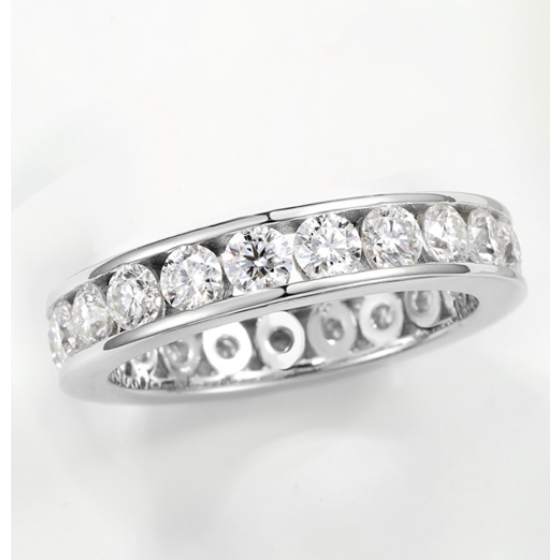 Sterling 925 Silver Moissanite Ring L-MR0220-3.0