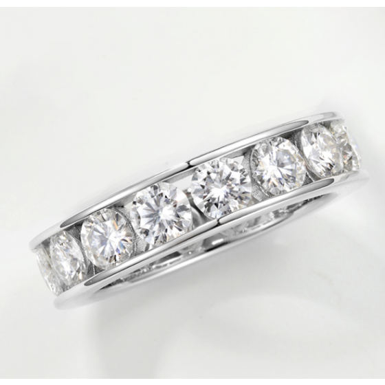 Sterling 925 Silver Moissanite Ring L-MR0220-4.0