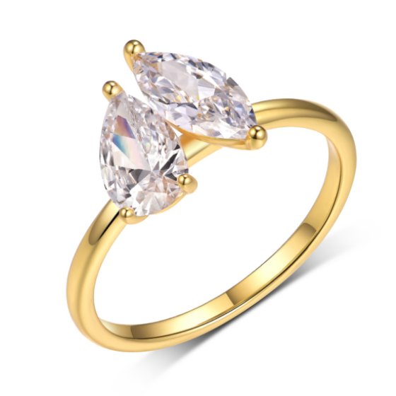 Sterling 925 Silver Moissanite Ring L-MR0241