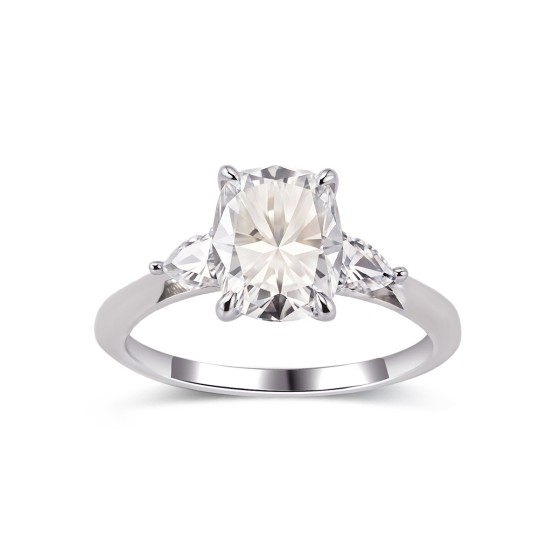 Sterling 925 Silver Moissanite Ring L-MR0289