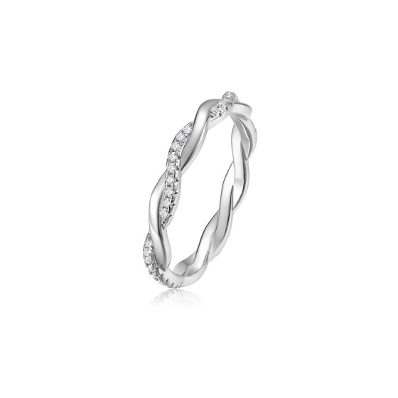 Sterling 925 Silver Moissanite Ring L-MR0370