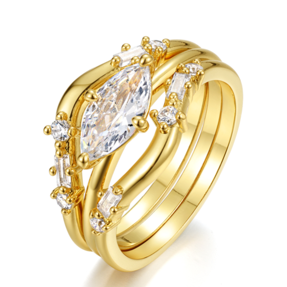 Sterling 925 Silver Moissanite Ring L-MR0064