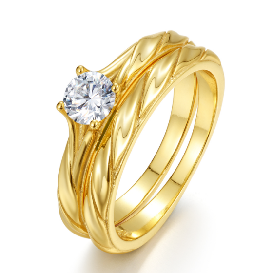 Sterling 925 Silver Moissanite Ring  L-MR0036