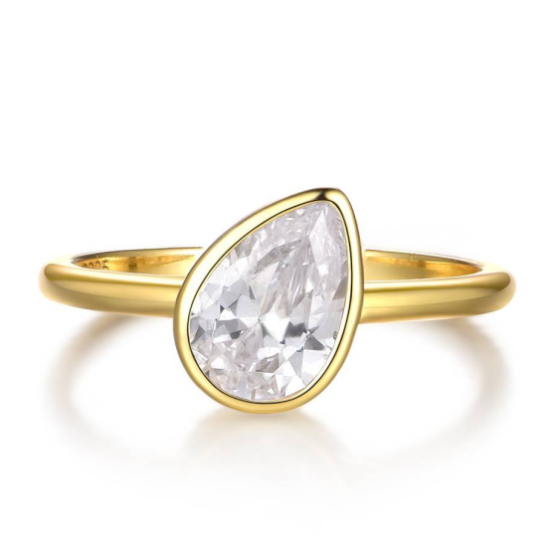 Sterling 925 Silver Moissanite Ring L-MR0076