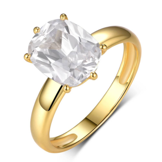Sterling 925 Silver Moissanite Ring L-MR0078