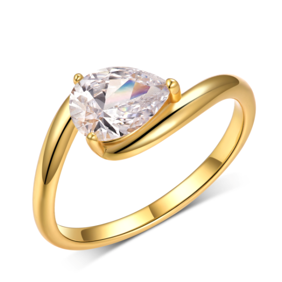 Sterling 925 Silver Moissanite Ring L-MR0079