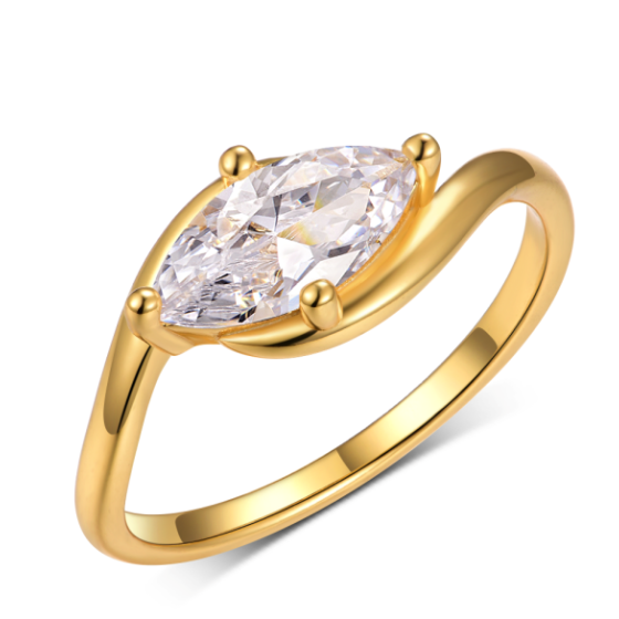 Sterling 925 Silver Moissanite Ring L-MR0081