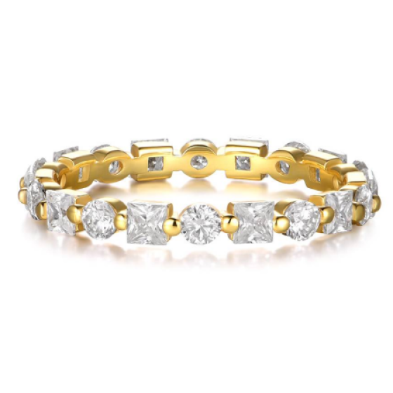 Sterling 925 Silver Moissanite Ring L-MR0091