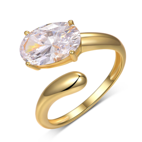 Sterling 925 Silver Moissanite Ring L-MR0110