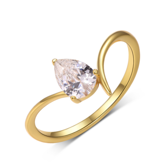 Sterling 925 Silver Moissanite Ring L-MR0111