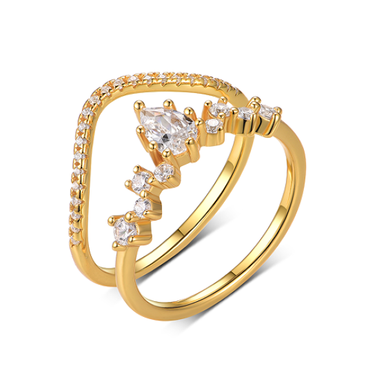 Sterling 925 Silver Moissanite Ring L-MR0115