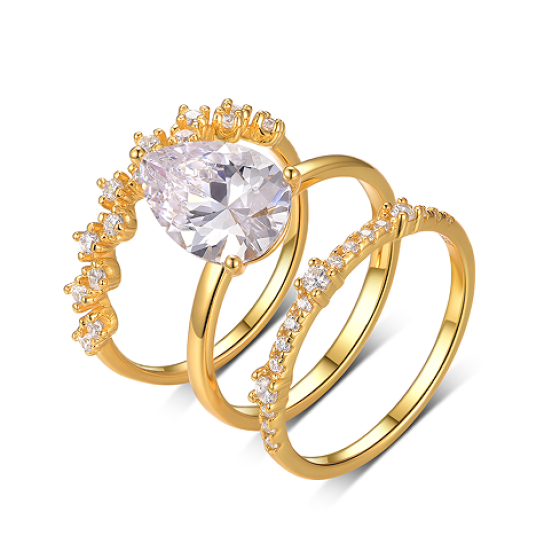 Sterling 925 Silver Moissanite Ring L-MR0122