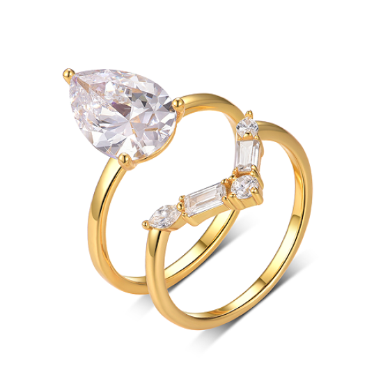 Sterling 925 Silver Moissanite Ring L-MR0126