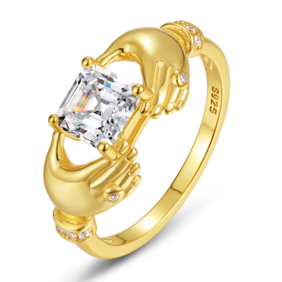 Sterling 925 Silver Moissanite Ring  L-MR0042