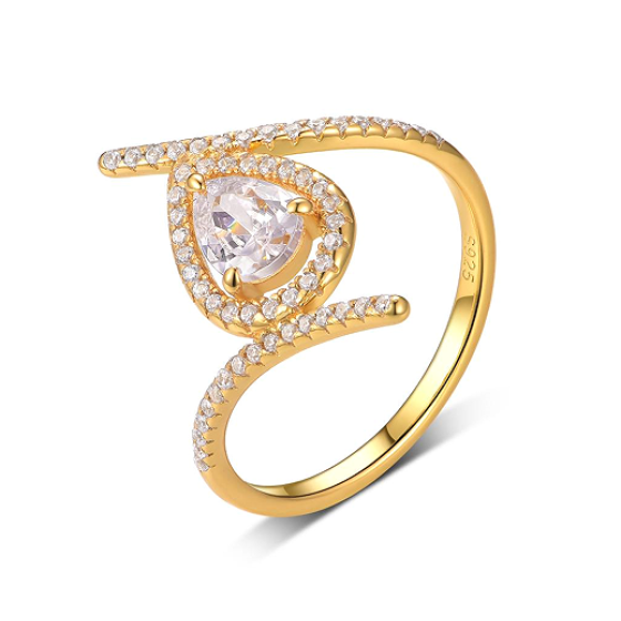 Sterling 925 Silver Moissanite Ring L-MR0133