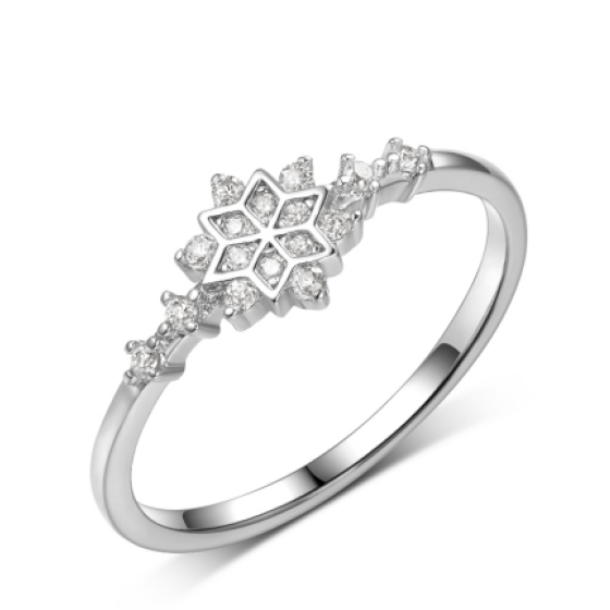 Sterling 925 Silver Moissanite Ring L-MR0135