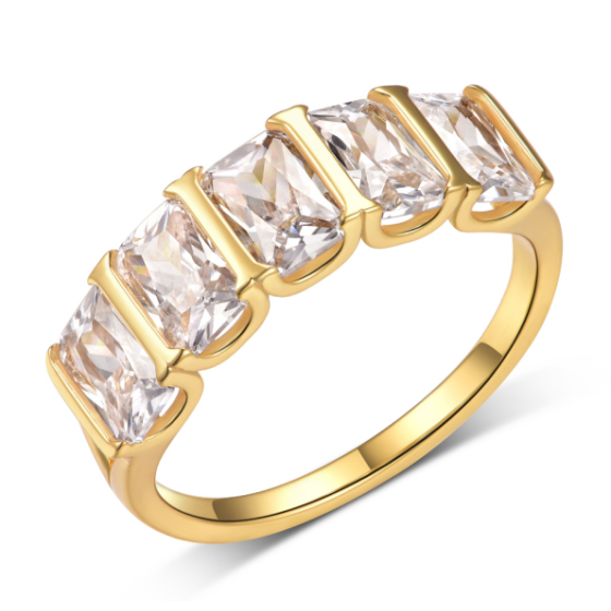 Sterling 925 Silver Moissanite Ring L-MR0149