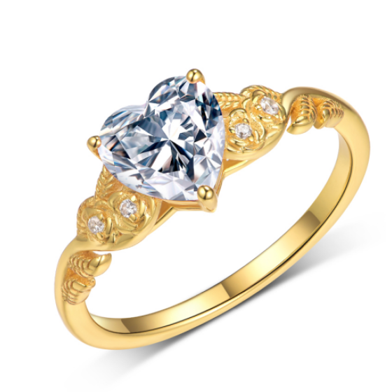 Sterling 925 Silver Moissanite Ring L-MR0163