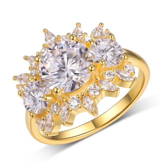 Sterling 925 Silver Moissanite Ring L-MR0164