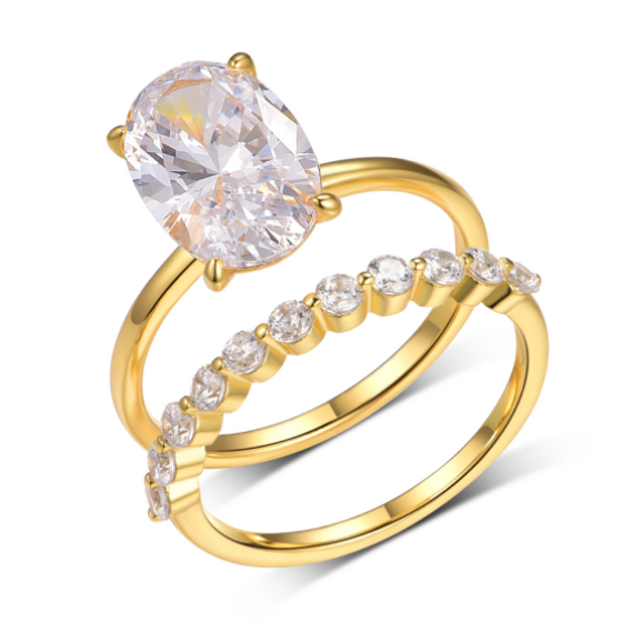 Sterling 925 Silver Moissanite Ring L-MR0169