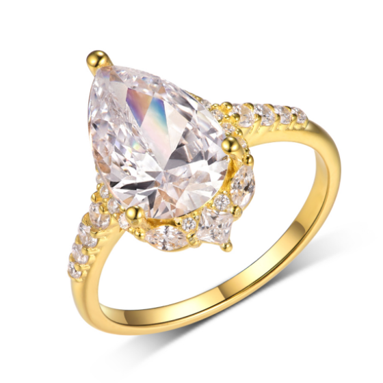 Sterling 925 Silver Moissanite Ring L-MR0178