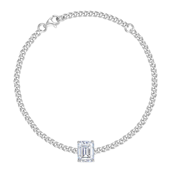 Sterling 925 Silver Moissanite Bracelet L-MB0038-ES-2CT