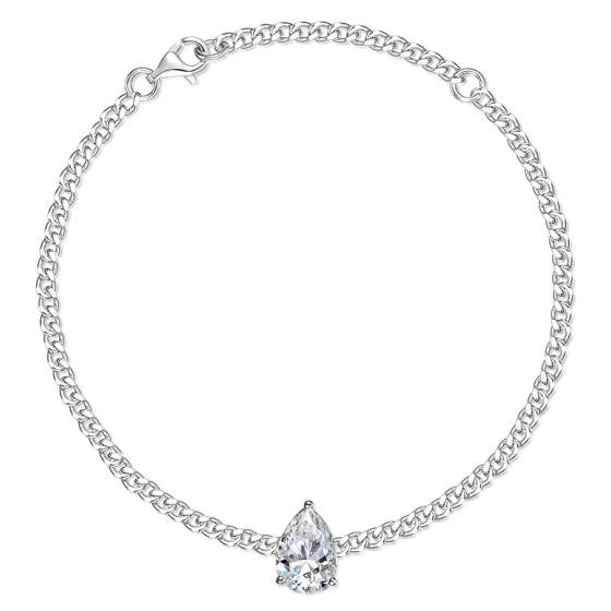 Sterling 925 Silver Moissanite Bracelet L-MB0038-PS-2CT