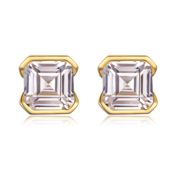 Sterling 925 Silver Moissanite Earrings L-ME0024