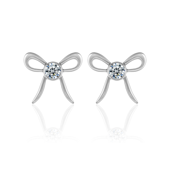 Sterling 925 Silver Moissanite Earrings L-ME0058