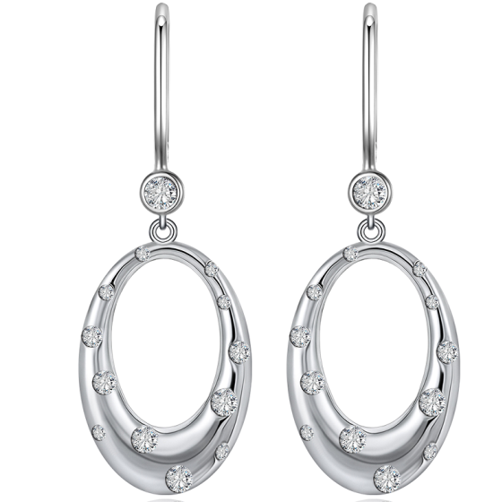 Sterling 925 Silver Moissanite Earrings L-ME0061