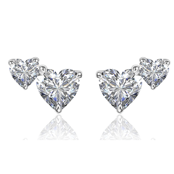 Sterling 925 Silver Moissanite Earrings L-ME0072