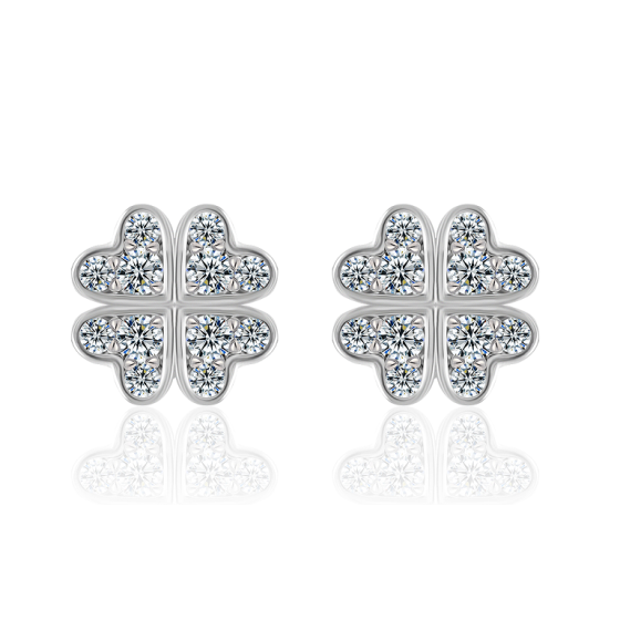 Sterling 925 Silver Moissanite Earrings L-ME0076