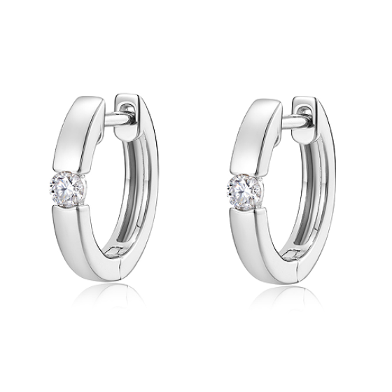 Sterling 925 Silver Moissanite Earrings L-ME0137