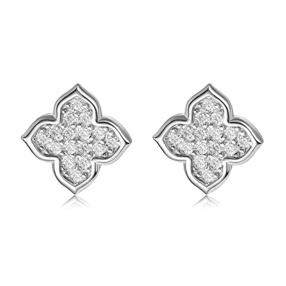 Sterling 925 Silver Moissanite Earrings L-ME0155