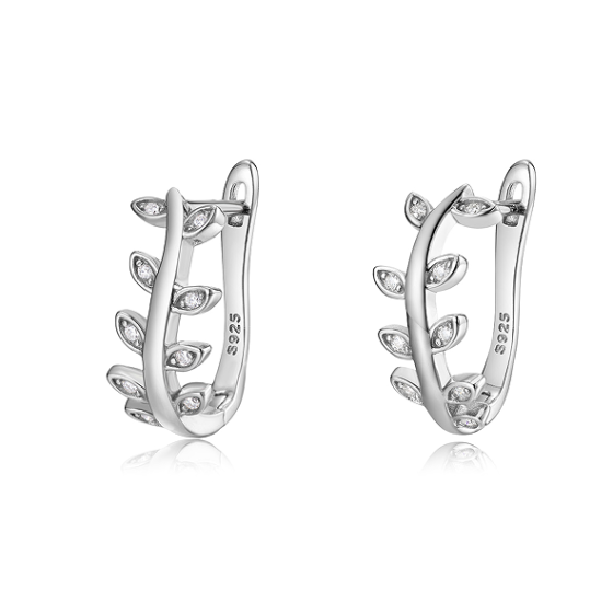 Sterling 925 Silver Moissanite Earrings L-ME0165