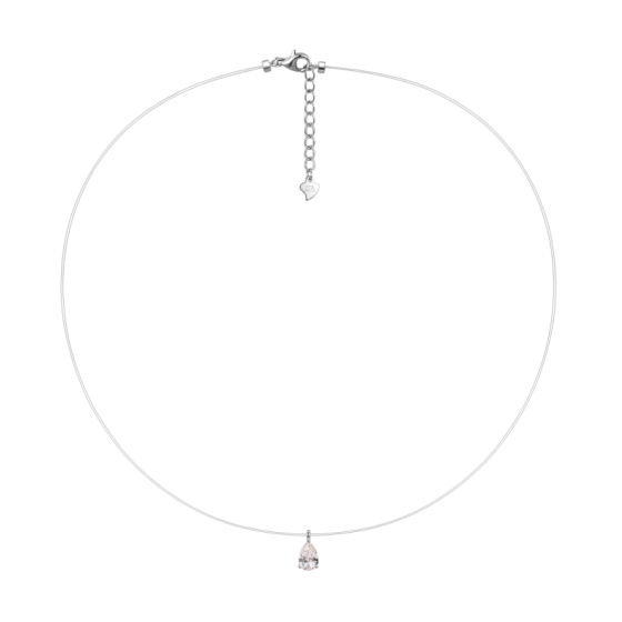 Sterling 925 Silver Moissanite Necklace L-MP0053-5*8